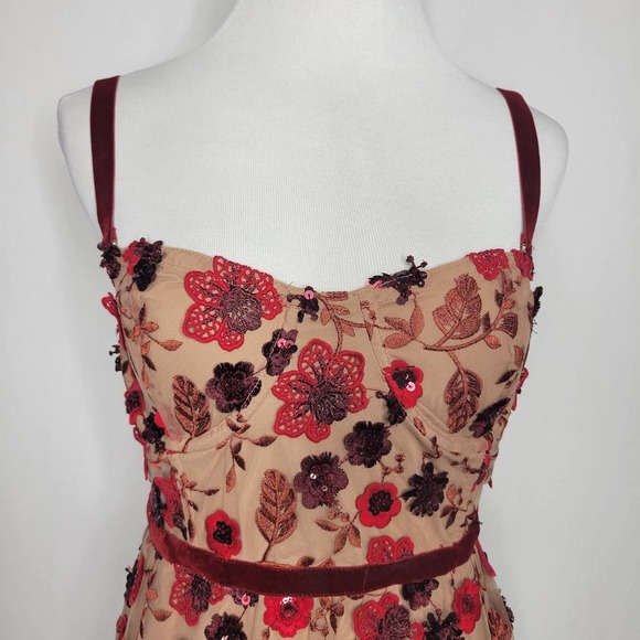 For Love And Lemons Floral Embroidered Maxi Dress - Picture 3 of 16